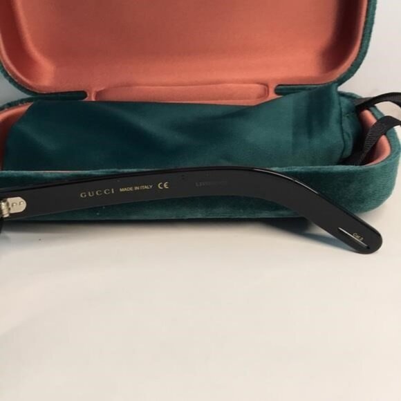 New Authentic Gucci Black Rhinestone Sunglasses. GG0496s 004 - Picture 10 of 11